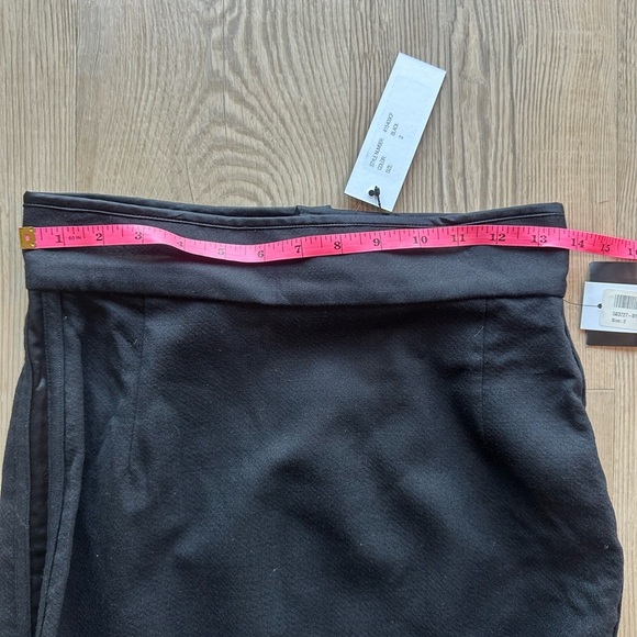 NWT Adam Lippes Classic Black pencil Skirt size 2 wool silk midi style #415409CP - Picture 8 of 9